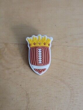 10 for $10 Jibbitz Croc Charms - Football Sports Ball w/ Crown 4 - Sports - New